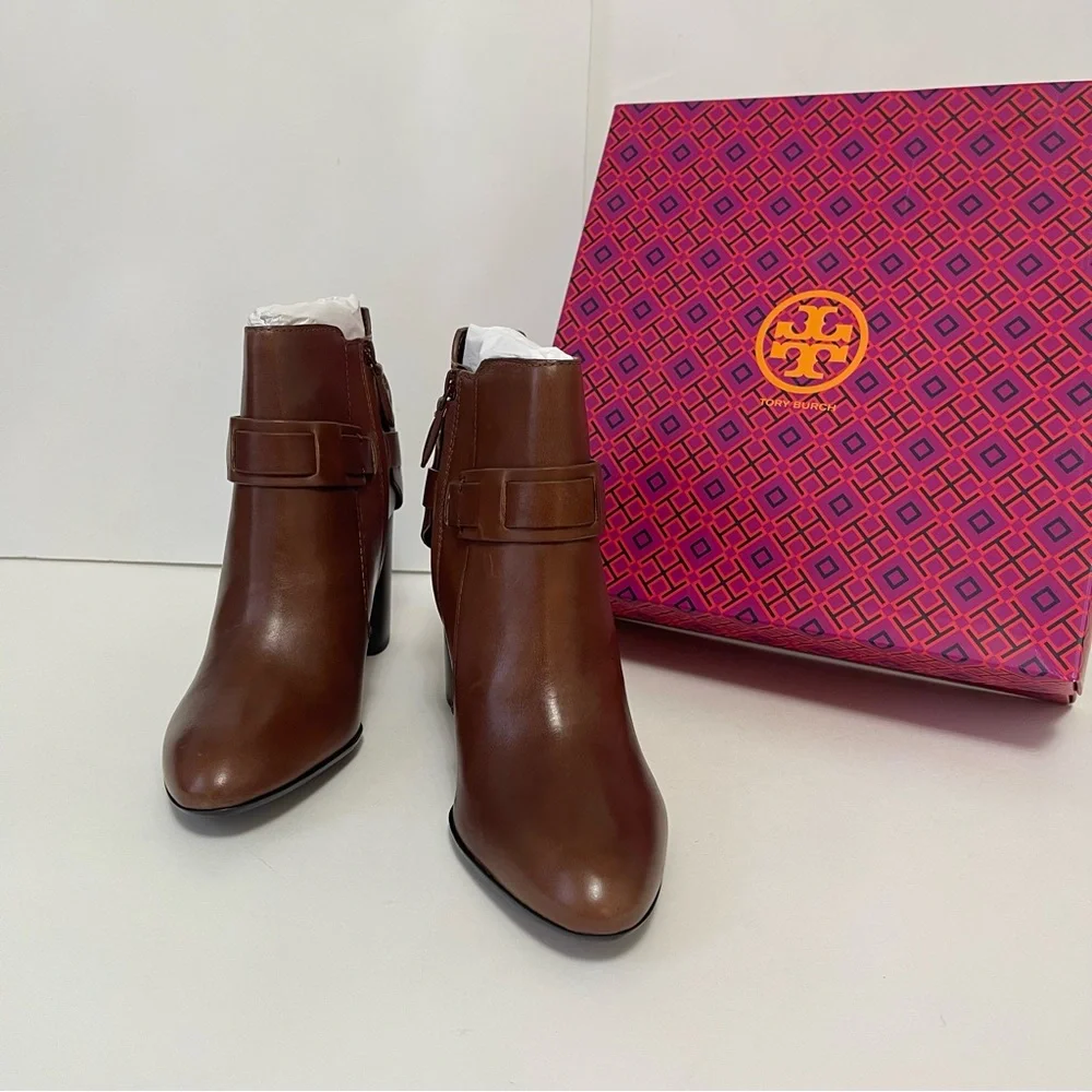 Tory Burch Almond Colton Leather Bootie- New In Box - Size 10- Reemoly - Picture 2 of 15